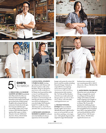 Miami Magazine Chefs to Watch