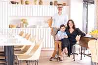 Restauranteurs Ahmet Erkaya and Anastasia Koutsioukis with son Alex