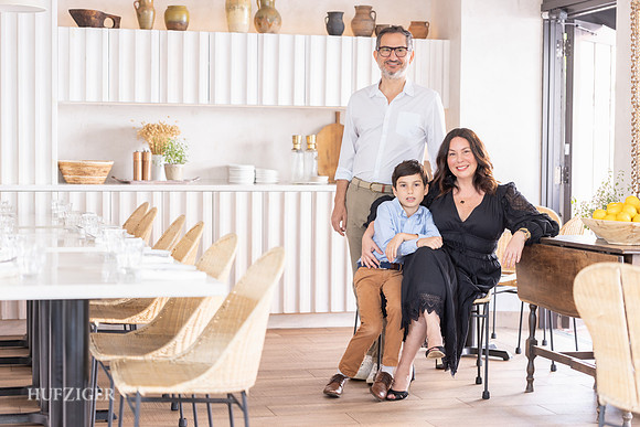 Restauranteurs Ahmet Erkaya and Anastasia Koutsioukis with son Alex