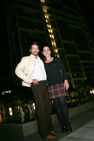 Sarah Paz and Designer Antonio Cabrera